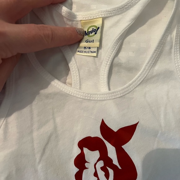 Mermaid Mama (Medium) and Mini Mermaid (youth 5/6) matching tank top set - Picture 4 of 7